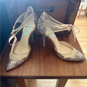 Glitter Stiletto Heels Betsey Johnson 7